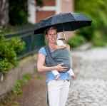 Storchenwiege leo grau - chusta tkana długa