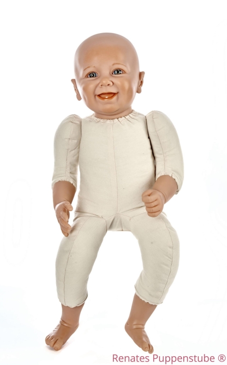 Renates' Puppenstube Moritz ze stawami w rękach - lalka treningowa do nauki noszenia w chustach i nosidłach