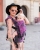 Fidella fusion toddler 2.0 rock n rolla pink splash - nosidło klamrowe regulowane