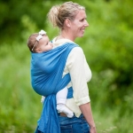 Storchenwiege leo turkis - chusta tkana długa