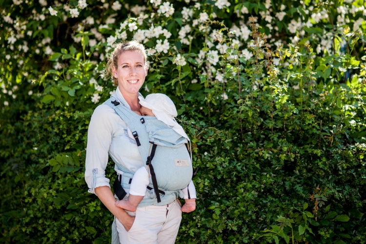 Storchenwiege BabyCarrier Aqua - nosidło hybrydowe regulowane