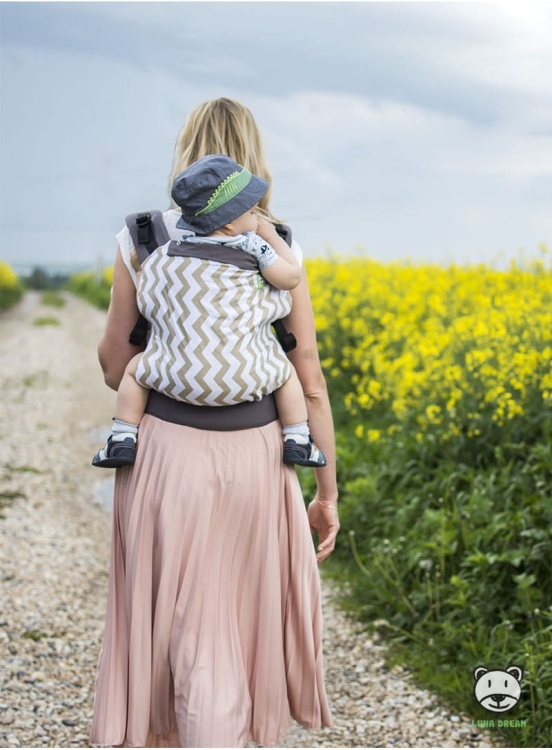 Luna Dream standard zig zag gold - nosidło klamrowe