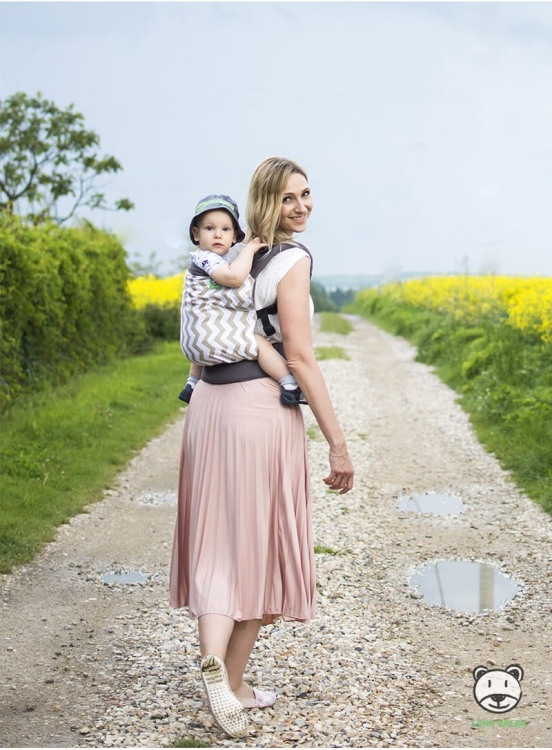 Luna Dream standard zig zag gold - nosidło klamrowe