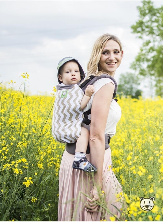 Luna Dream standard zig zag gold - nosidło klamrowe