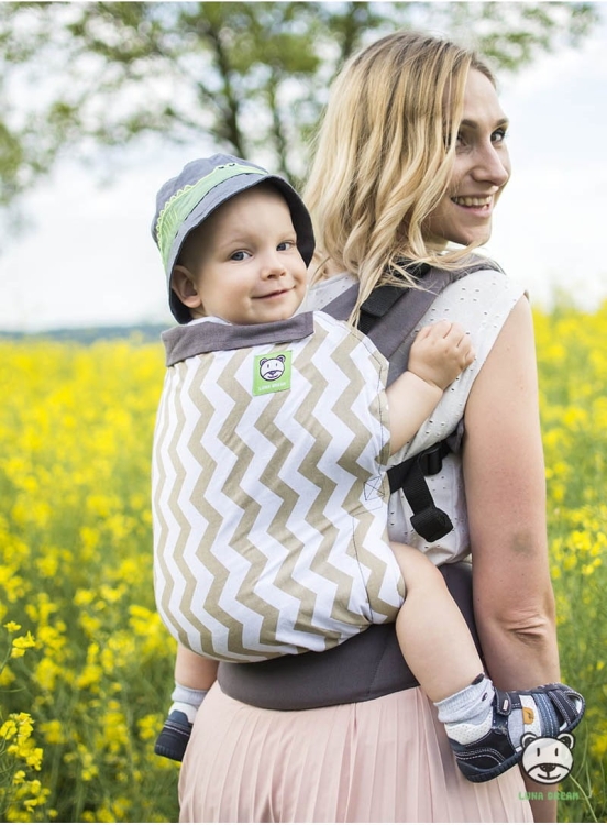 Luna Dream standard zig zag gold - nosidło klamrowe