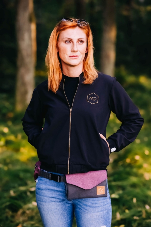 Mabibi lniana śliwkowa - giga nerka na biodro