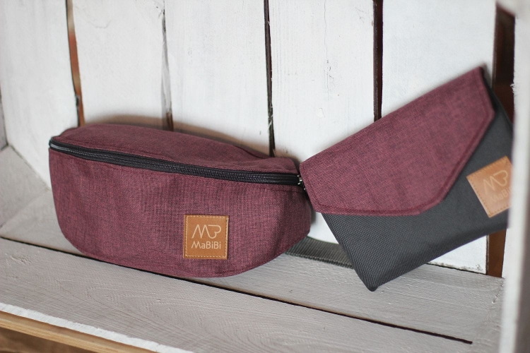 Mabibi lniana śliwkowa - giga nerka na biodro