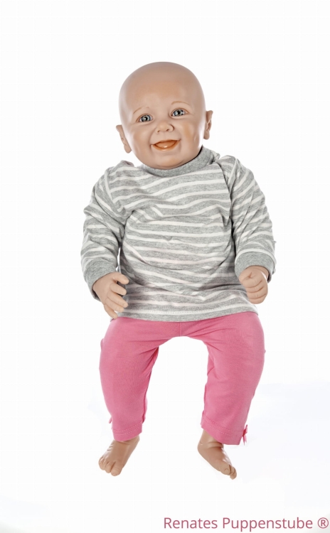Renates' Puppenstube Moritz ze stawami w rękach - lalka treningowa do nauki noszenia w chustach i nosidłach