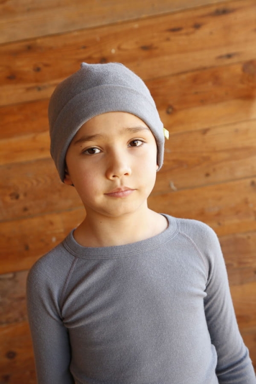 Wełniana bluzka termoaktywna dla niemowląt - NUI ORGANICS - jasnoróżowy