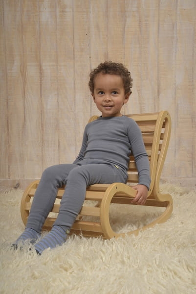 Wełniana bluzka termoaktywna dla niemowląt - NUI ORGANICS - jasnoróżowy