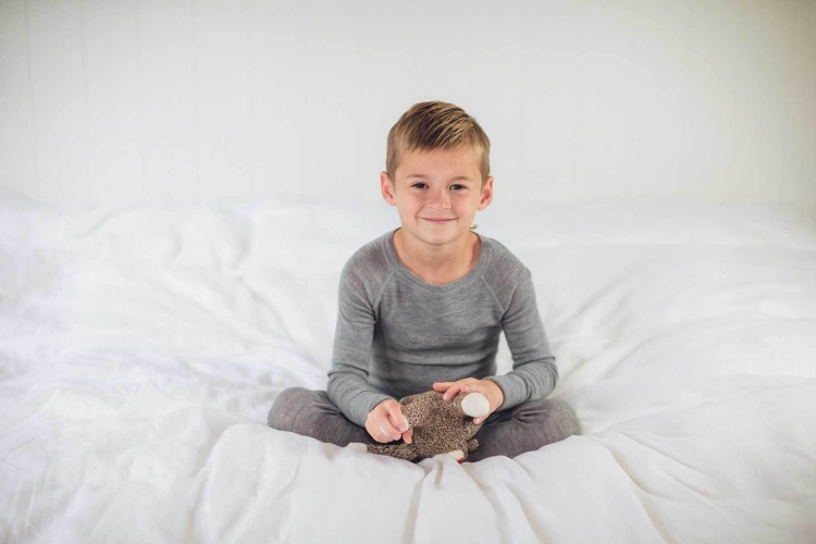 Wełniana bluzka termoaktywna dla niemowląt - NUI ORGANICS - jasnoróżowy