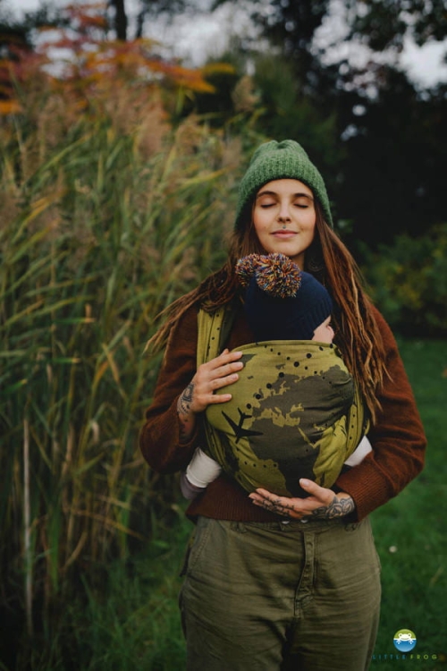 Little Frog gold wanderlust - chusta tkana długa