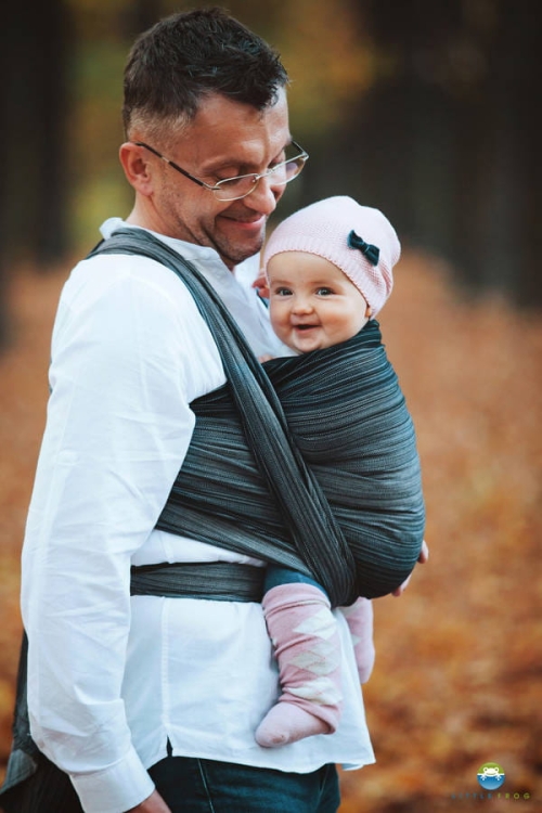 Little Frog hematyt - chusta tkana długa