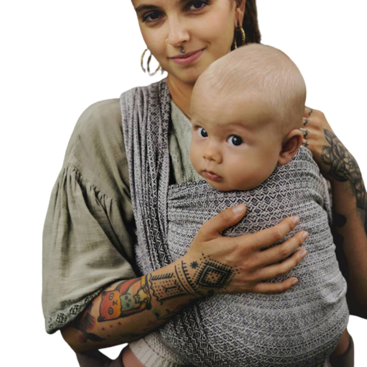 Little Frog lovely fog - chusta tkana długa