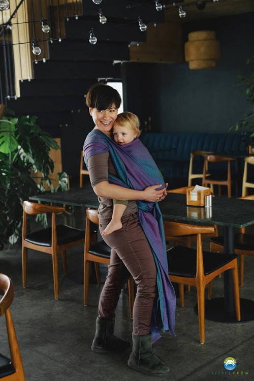 Little Frog lovely nightfall - chusta długa tkana