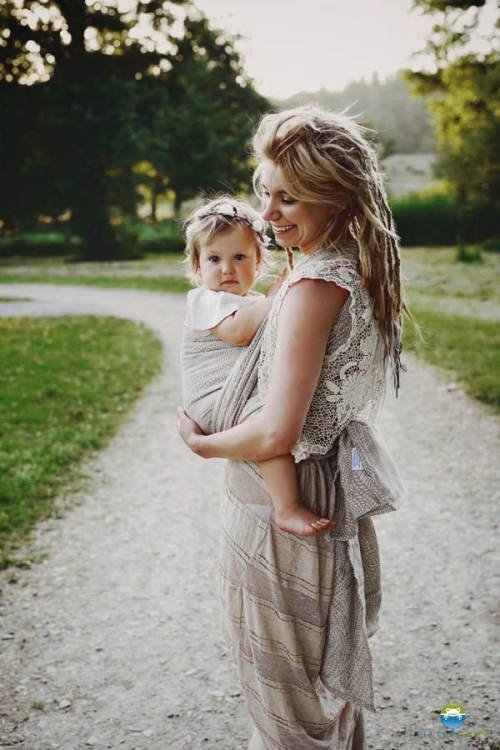 Little Frog natural wildness - chusta tkana długa