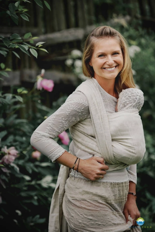 Little Frog summer meadow - chusta tkana długa