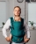 LennyLamb lennyupgrade mała jodełka szmaragd - nosidło klamrowe regulowane