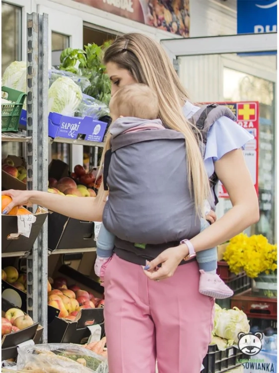 Luna Dream grow up grey - nosidło klamrowe regulowane