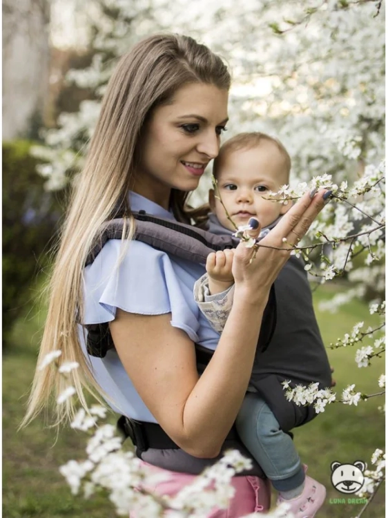 Luna Dream grow up grey - nosidło klamrowe regulowane