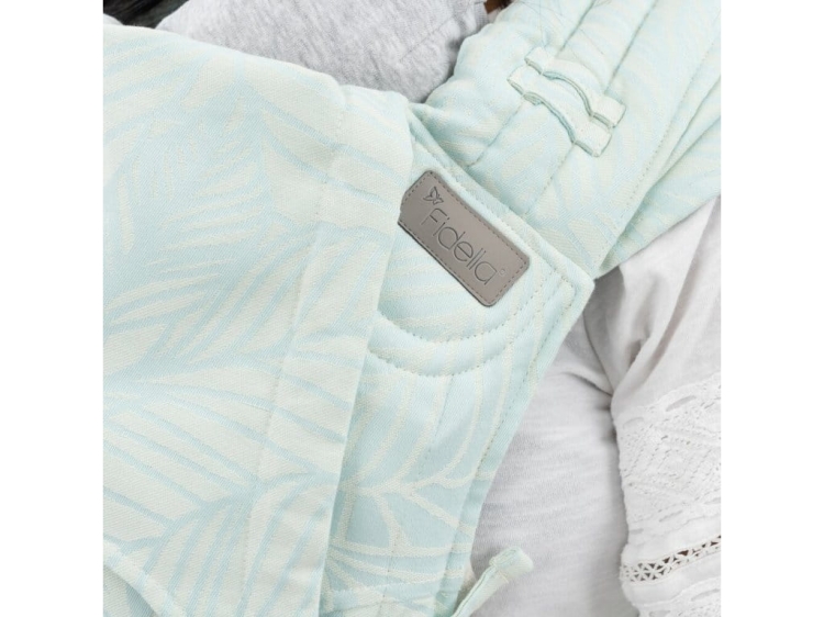 idella flyclick baby dancing leaves blue lagoon - nosidło hybrydowe regulowane