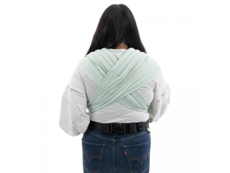 idella flyclick baby dancing leaves blue lagoon - nosidło hybrydowe regulowane