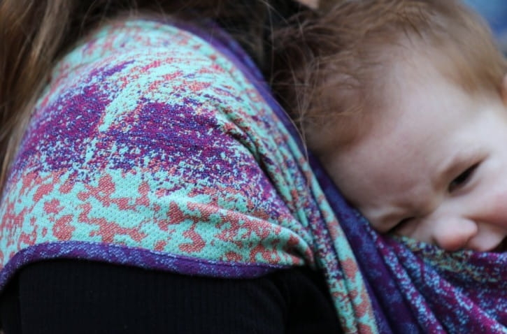 Yaro meteor ultra raspberry blue seacell - chusta długa tkana