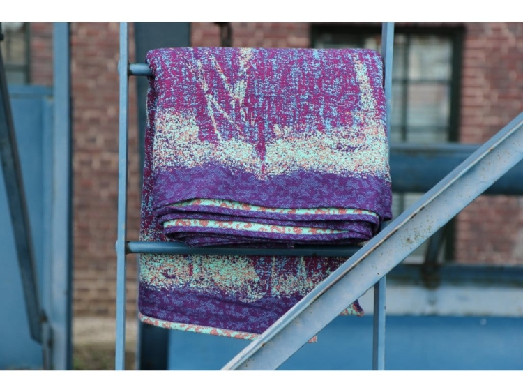 Yaro meteor ultra raspberry blue seacell - chusta długa tkana