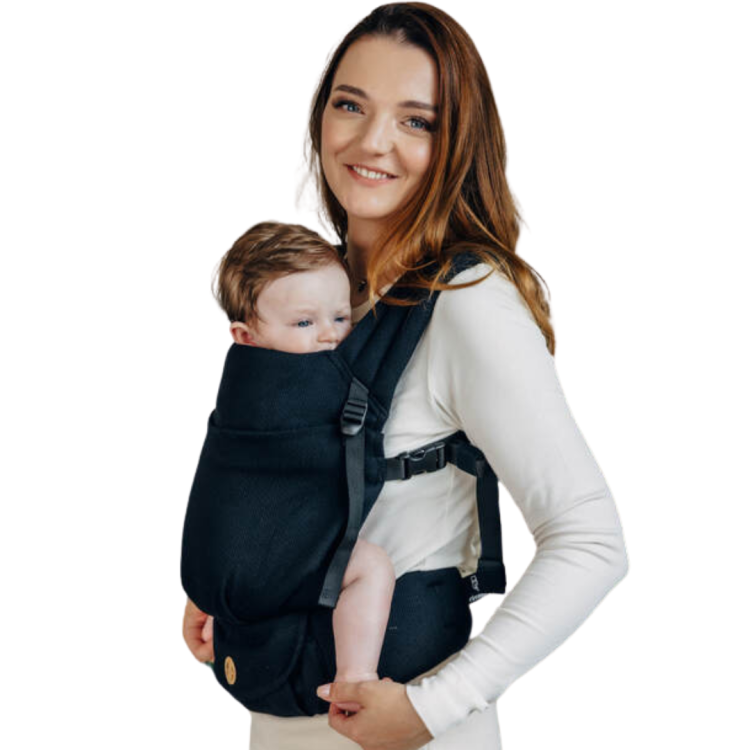 LennyLamb lennylight mała jodełka heban - nosidło klamrowe regulowane