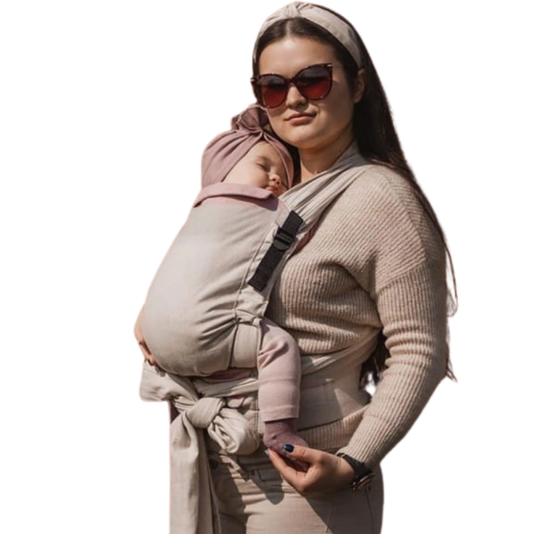 Luna Dream half buckle diamond creamy - nosidło hybrydowe regulowane