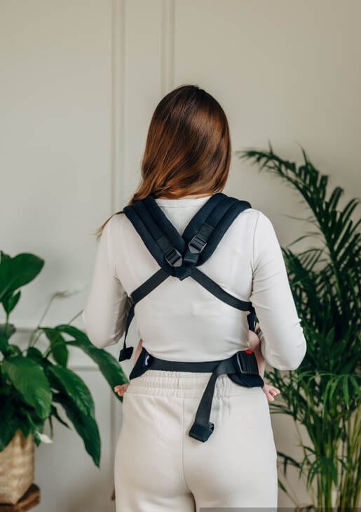 LennyLamb lennylight mała jodełka heban - nosidło klamrowe regulowane