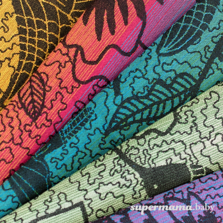 SuperMama chusto-waga magical garden 2w1 - chusta kółkowa i waga niemowlęca