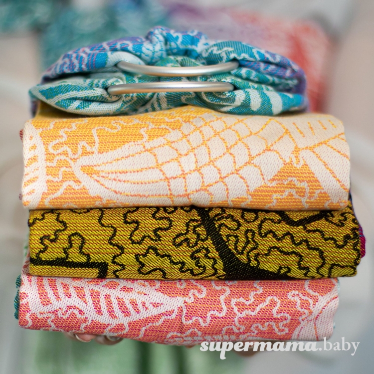 SuperMama chusto-waga magical garden 2w1 - chusta kółkowa i waga niemowlęca