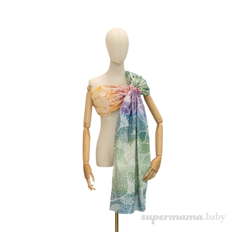 SuperMama chusto-waga magical garden 2w1 - chusta kółkowa i waga niemowlęca