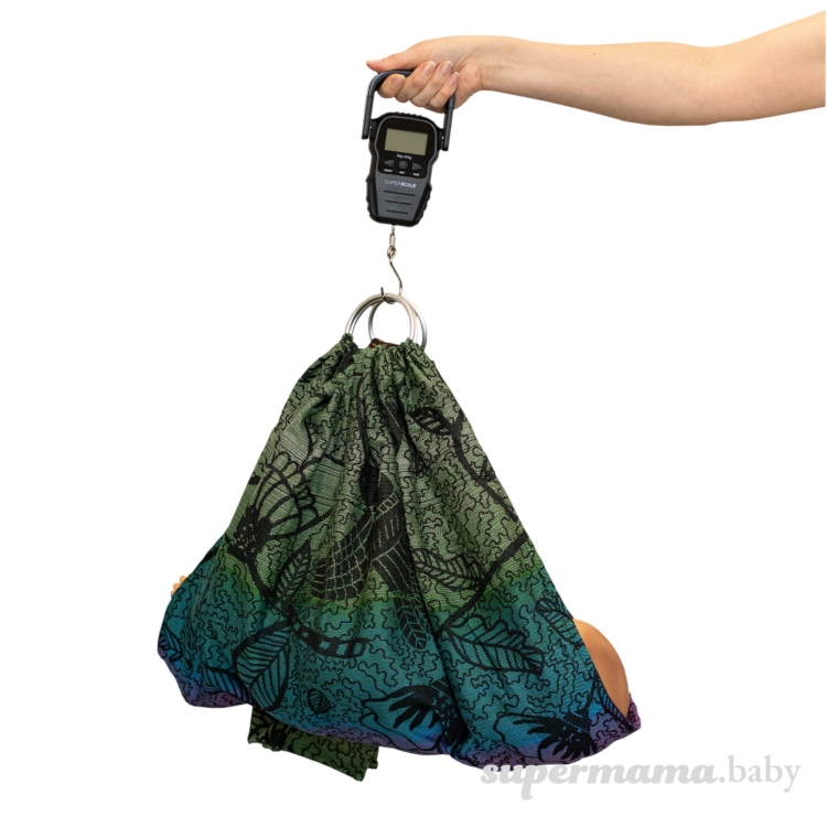 SuperMama chusto-waga magical garden 2w1 - chusta kółkowa i waga niemowlęca