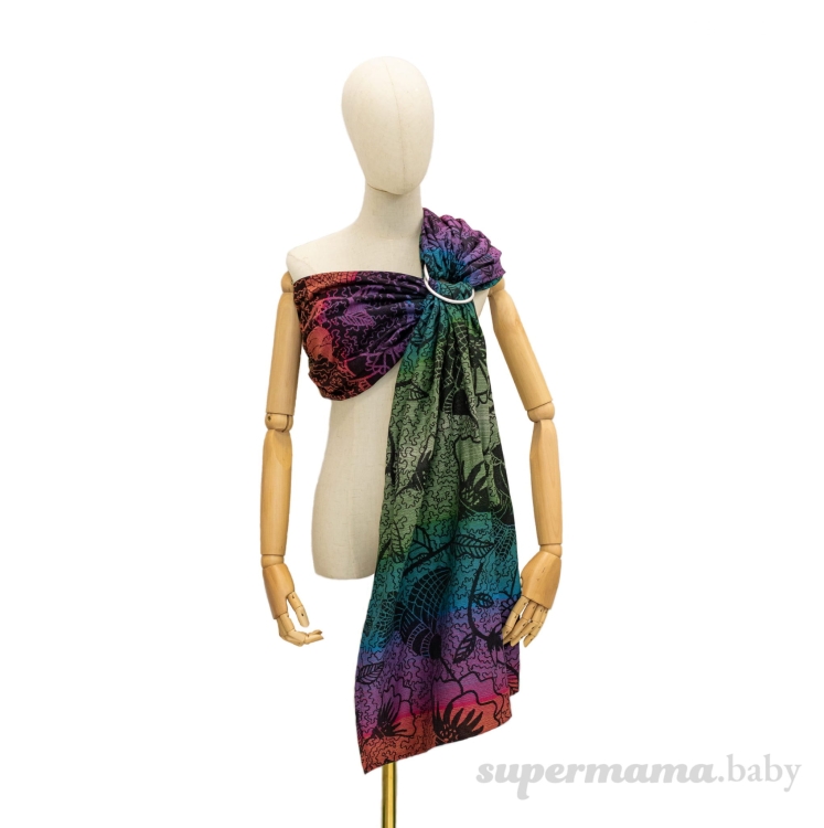 SuperMama chusto-waga magical garden 2w1 - chusta kółkowa i waga niemowlęca