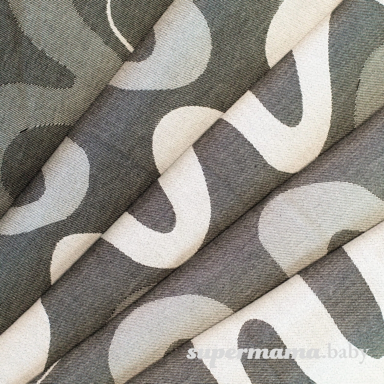 SuperMama chusto-waga grey waves 2w1 - chusta kółkowa i waga niemowlęca