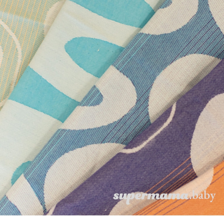 SuperMama chusto-waga summer waves 2w1 - chusta kółkowa i waga niemowlęca