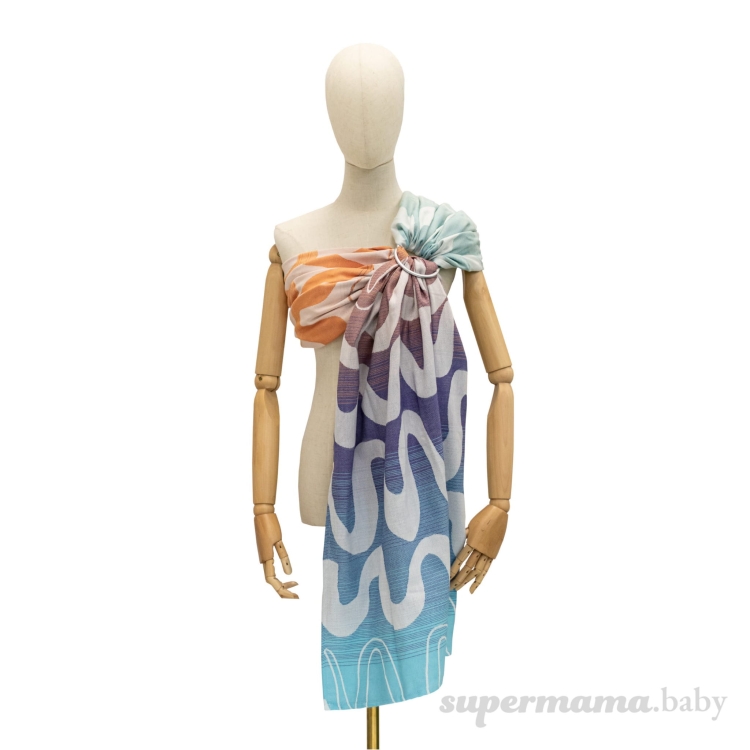 SuperMama chusto-waga summer waves 2w1 - chusta kółkowa i waga niemowlęca