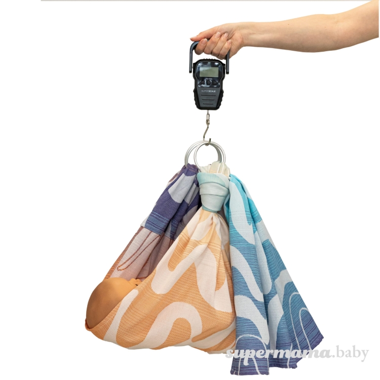 SuperMama chusto-waga summer waves 2w1 - chusta kółkowa i waga niemowlęca