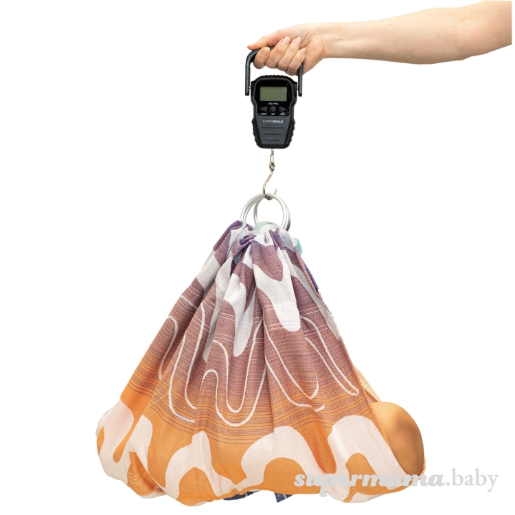 SuperMama chusto-waga summer waves 2w1 - chusta kółkowa i waga niemowlęca
