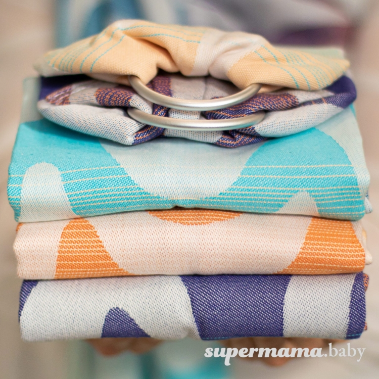 SuperMama chusto-waga summer waves 2w1 - chusta kółkowa i waga niemowlęca
