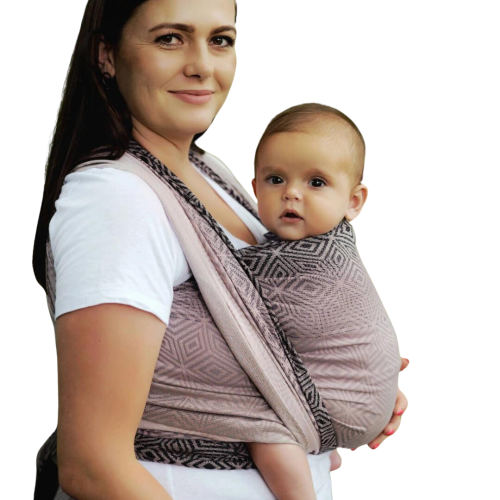 Little Frog tencel charmy cube - chusta długa tkana