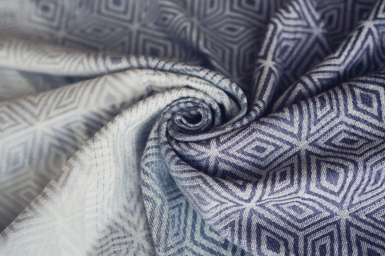 Little Frog tencel rocky cube - chusta długa tkana