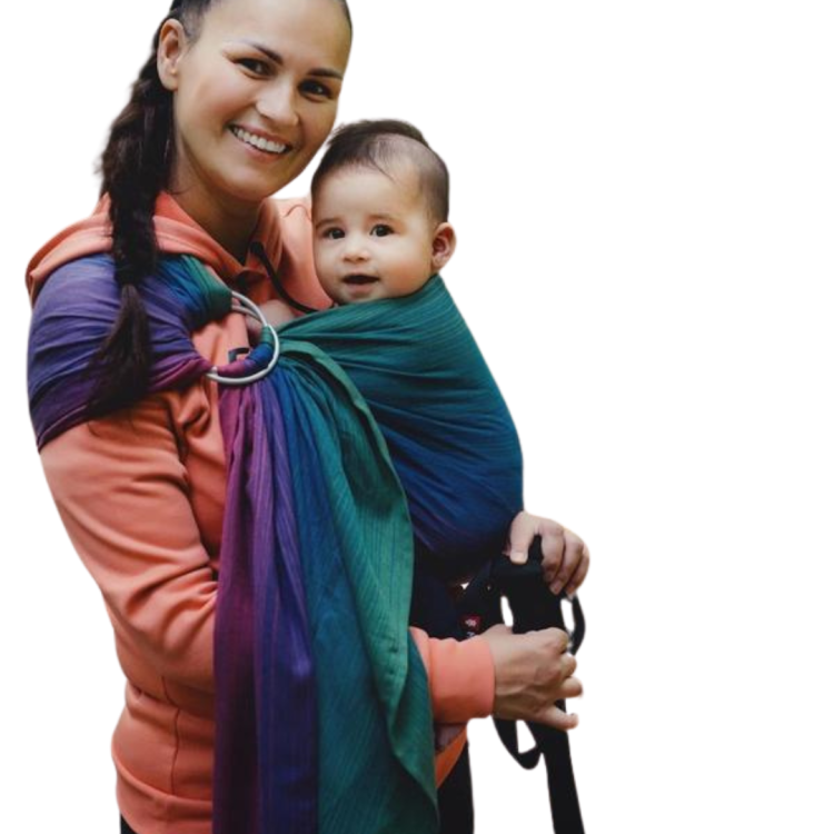 Little Frog bambusowy mglisty cyrkon - chusta kółkowa