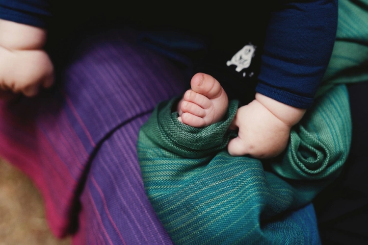 Little Frog bambusowy mglisty cyrkon - chusta kółkowa