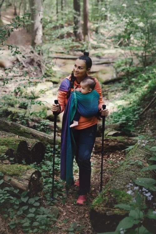 Little Frog bambusowy mglisty cyrkon - chusta kółkowa