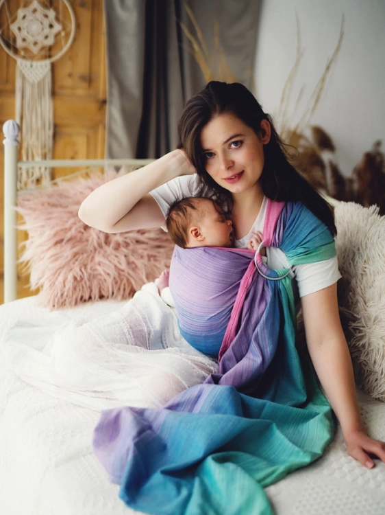 Little Frog bambusowy cyrkon - chusta kółkowa