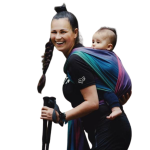 Little Frog bambusowy mglisty cyrkon - chusta tkana długa