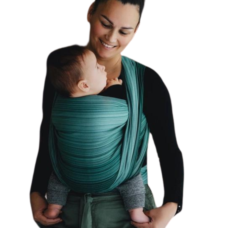 Little Frog malachit - chusta tkana długa